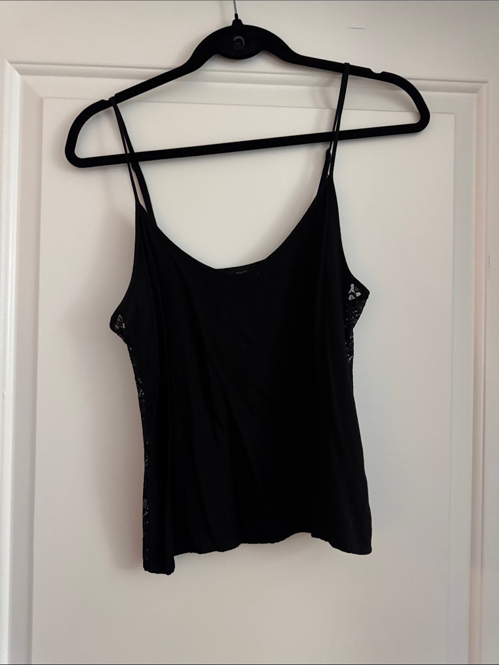 Talula Black Lace-Trim Camisole
